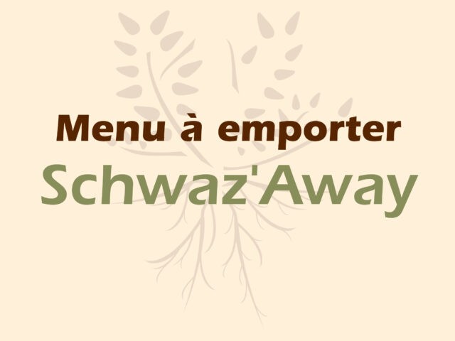 Menu à emporter